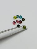 Multi Tourmaline 3MM faceted, Tourmaline gemstone loose cut , Tourmaline cut stone, Pack of 5 Pcs, AAA Quality
