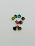 Multi Tourmaline 3MM faceted, Tourmaline gemstone loose cut , Tourmaline cut stone, Pack of 5 Pcs, AAA Quality