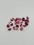Pink Tourmaline 4MM faceted, Tourmaline gemstone loose cut , Tourmaline cut stone, Pack of 4 Pcs, AAA Quality