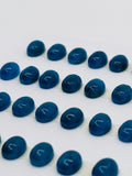 Apatite Cabochon 7x9 mm Size • Pack of 4 Pcs • AAA Quality • Blue Color • Natural Neon Apatite Round Cabochons