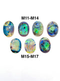 Monarch Opal Cabochon • Code M11-M17 • Sterling Opal Cabochon • AAAA Quality • Treated Opal