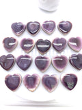 18 mm Wampum Quahog Shell Heart Cabs • Pack of 1 Piece • AAA Quality • Natural Wampum Shell Cabochon • Flat Back