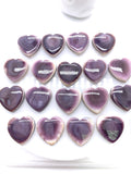 18 mm Wampum Quahog Shell Heart Cabs • Pack of 1 Piece • AAA Quality • Natural Wampum Shell Cabochon • Flat Back