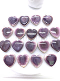 16 mm Wampum Quahog Shell Heart Cabs • Pack of 1 Piece • AAA Quality • Natural Wampum Shell Cabochon • Flat Back