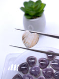 14 mm Wampum Quahog Shell Heart Cabs • Pack of 1 Piece • AAA Quality • Natural Wampum Shell Cabochon • Flat Back