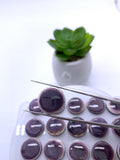 16 mm Wampum Quahog Shell Round Cabs • Pack of 1 Piece • AAA Quality • Natural Wampum Shell Cabochon • Flat Back