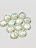 Prasiolite Rose cut 5mm Cabs - Pack of 5 Pcs - AAA Quality - Natural color - Natural Prasiolite Stone- Green Amethyst loose stone