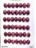 8x10 mm Purple Spiny Oyster Shell Oval Cabs • Pack of 2 Pieces • AAA Quality • Natural Spiny Oyster Shell Cabochon • Light Color