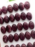 10x14 mm Purple Spiny Oyster Shell Oval Cabs • Pack of 2 Pcs • AAA Quality • Natural Spiny Oyster Shell Cabochon