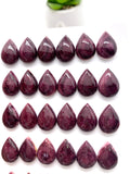 10x14 mm Purple Spiny Oyster Shell Pear Cabs • Pack of 2 Pieces • AAA Quality • Natural Spiny Oyster Teardrop Cabochon
