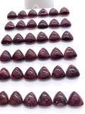 10 mm Purple Spiny Oyster Shell Triangle Cabs • Pack of 2 Pieces • AAA Quality • Natural Spiny Oyster Cabochon