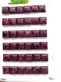 10 mm Purple Spiny Oyster Shell Square Cabs • Pack of 2 Pcs • AAA Quality • Natural Spiny Oyster Shell Cabochon