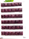10 mm Purple Spiny Oyster Shell Square Cabs • Pack of 2 Pcs • AAA Quality • Natural Spiny Oyster Shell Cabochon