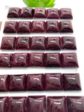 12 mm Purple Spiny Oyster Shell Square Cabs • Pack of 1 Pc • AAA Quality • Natural Spiny Oyster Shell Cabochon