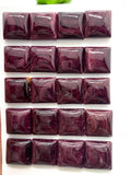 15 mm Purple Spiny Oyster Shell Square Cabs • Pack of 1 Pc • AAA Quality • Natural Spiny Oyster Shell Cabochon