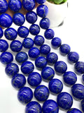 20 mm Lapis Round Beads • Code #L2 • Pack of 1 Loose Piece/ Bead • AAA Quality • Natural Lapis Lazuli Round Beads