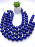 20 mm Lapis Round Beads • Code #L3 • Length 40 cm • AAAA Quality • Natural Lapis Lazuli Round Beads