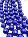 18 mm Lapis Round Beads • Code #A2 • Length 40 cm • AAAA Quality• Natural Lapis Lazuli Round Beads