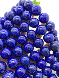16 mm Lapis Round Beads • Length 40 cm • AA Quality• Natural Lapis Lazuli Round Beads