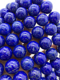 16 mm Lapis Round Beads • Length 40 cm • AA Quality• Natural Lapis Lazuli Round Beads