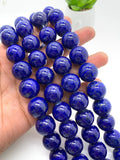 16 mm Lapis Round Beads • Length 40 cm • AAA Quality• Natural Lapis Lazuli Round Beads