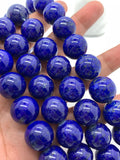 16 mm Lapis Round Beads • Length 40 cm • AAA Quality• Natural Lapis Lazuli Round Beads