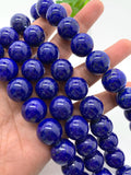 16 mm Lapis Round Beads • Length 40 cm • AAA Quality• Natural Lapis Lazuli Round Beads