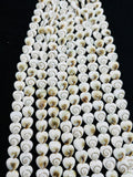 Shiva Shell Heart shape Beads - 10mm Size • AAA Quality• Length 40 cm • Shiva Shell heart Beads • Shiva Shell Beads