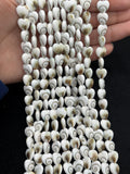Shiva Shell Heart shape Beads - 10mm Size • AAA Quality• Length 40 cm • Shiva Shell heart Beads • Shiva Shell Beads