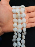 Peruvian Opal faceted coin shape 14-16mm size, Beads• Length 10 Inch • AAA Quality • Natural Peruvian Opal faceted beads.