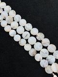 Peruvian Opal faceted coin shape 14-16mm size, Beads• Length 10 Inch • AAA Quality • Natural Peruvian Opal faceted beads.