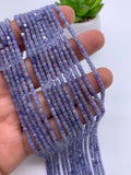 2mm Tanzanite Faceted Cube Beads - Length 40 cm - AA Quality - Natural Tanzanite Beads