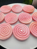25mm Queen Conch Shell Carving Swirl Cabs • Pack of 1 Pc • AAA Quality • Flat Back • Queen Conch Cameo Cabochons