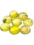 Lemon Quartz 12MM Round rose cut- Pack of 2 Piece - AAA Quality - loose gemstone, , Lemon Quartz.