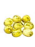 Lemon Quartz 9x11MM Round rose cut- Pack of 4 Piece - AAA Quality - loose gemstone, , Lemon Quartz.