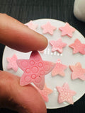 20x20 mm Queen Conch Shell Carving Starfish Cabs • Pack of 1 Piece • AAA Quality • Flat Back • Queen Conch Carving Sealife Cabochons