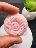 35 mm Queen Conch Shell Carving Flower Cabs • Pack of 1 Pc • AAA Quality • Flat Back • Queen Conch Carving Cabochons
