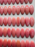 8x16 mm Queen Conch Shell Oval Cabs • Pack of 4 Pcs • Flat Back • AAA Quality • Queen Conch Cabochons