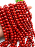 Coral Round beads 10 mm size - AA Quality - Length 40 cm - Dyed Color Coral beads