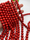 Coral Round beads 10 mm size - AAA Quality - Length 40 cm - Dyed Color Coral beads