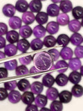 12MM Natural Amethyst Cabs , Pack of 4 Pieces , Top Quality Cabochons , African Amethyst cabochon