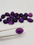 Amethyst Oval 10X14MM Cabs , Pack of 4 Pcs- African Amethyst Cabs , Loose stone , Gemstone cabochon. Purple Amethyst
