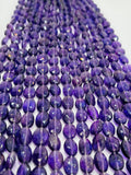 Amethyst Oval 8x10mm faceted Beads , Length 14 Inch, Natural Amethyst faceted .AAA Quality , Origin Africa.