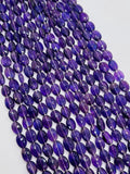 Amethyst Oval 8x10mm faceted Beads , Length 14 Inch, Natural Amethyst faceted .AAA Quality , Origin Africa.