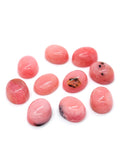Pink Opal Oval Cabs 8X10 MM Size - Pack of 4 Piece - AAA Quality - Natural Pink Opal Cabochon - Pink Opal Cabs