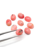 Pink Opal Oval Cabs 7X9 MM Size - Pack of 4 Piece - AAA Quality - Natural Pink Opal Cabochon - Pink Opal Cabs