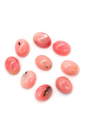 Pink Opal Oval Cabs 7X9 MM Size - Pack of 4 Piece - AAA Quality - Natural Pink Opal Cabochon - Pink Opal Cabs