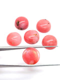 Pink Opal 11MM Round Cabs - Pack of 2 Piece - AAA Quality - Natural Pink Opal Cabochon - Pink Opal Cabs