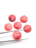 Pink Opal 12MM Round Cabs - Pack of 2 Piece - AAA Quality - Natural Pink Opal Cabochon - Pink Opal Cabs