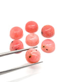 Pink Opal 8MM Round Cabs - Pack of 5 Piece - AAA Quality - Natural Pink Opal Cabochon - Pink Opal Cabs